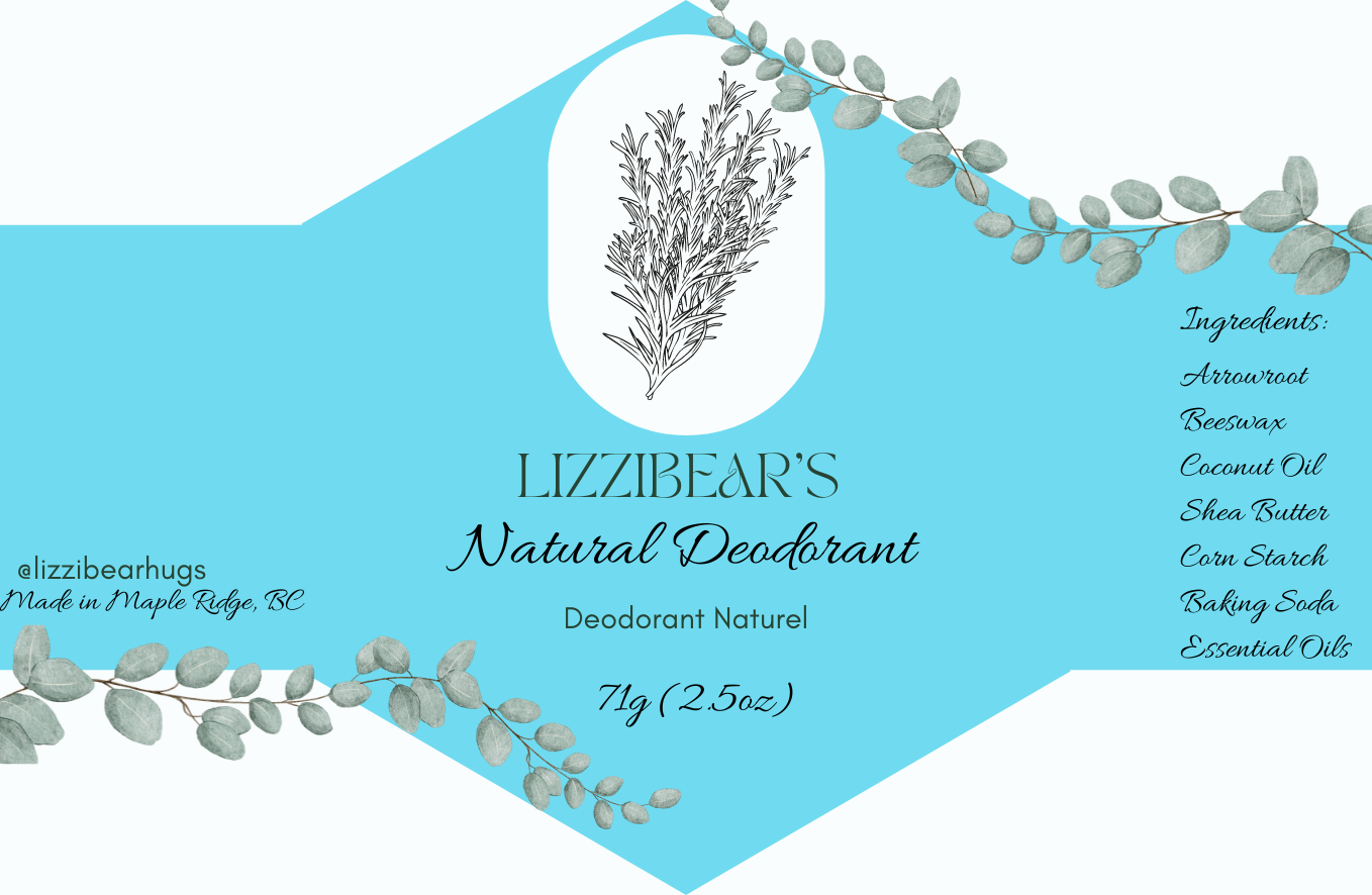 Lizzibear's Natural Deodorant
