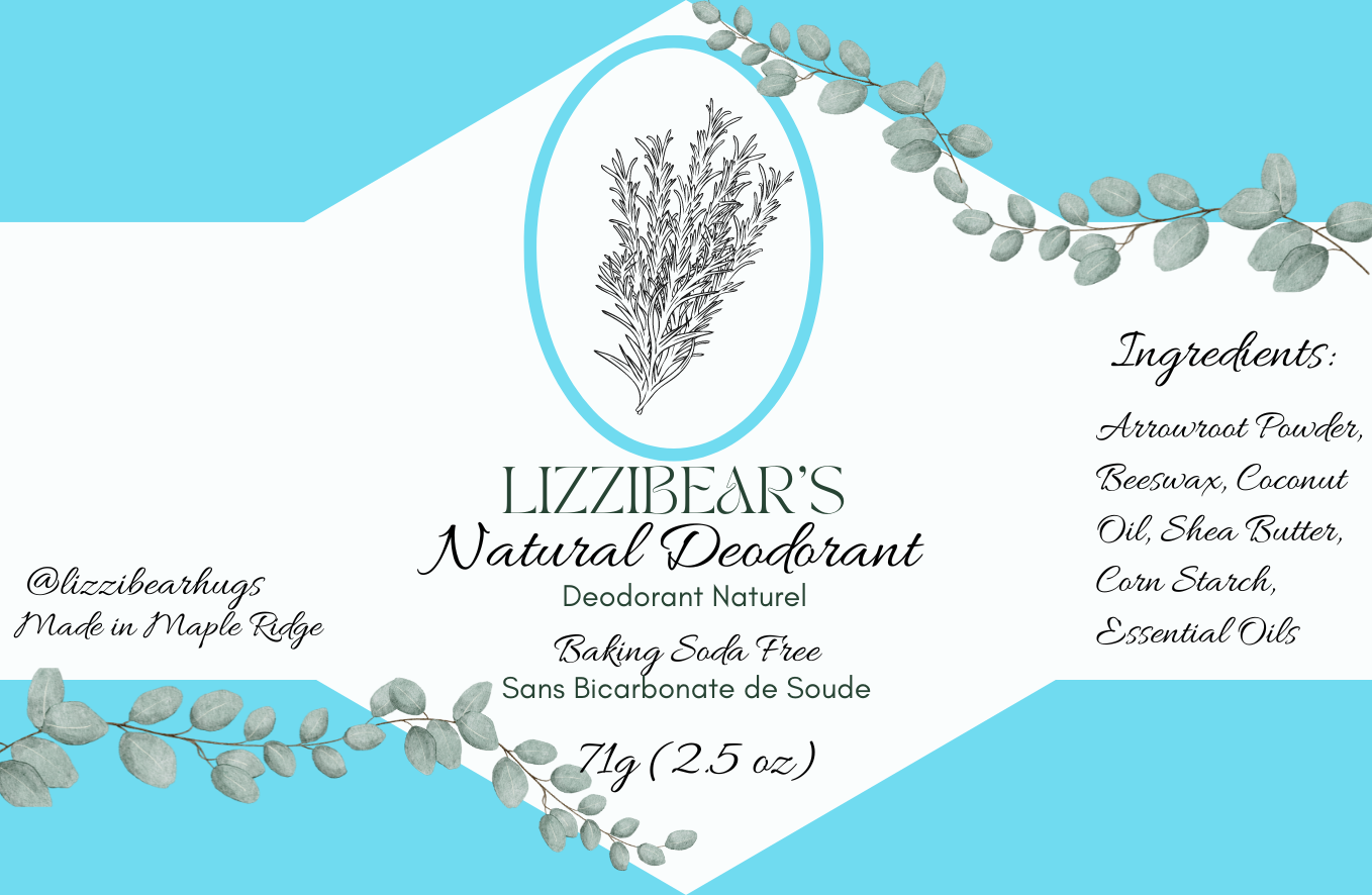 Lizzibear's Natural Deodorant