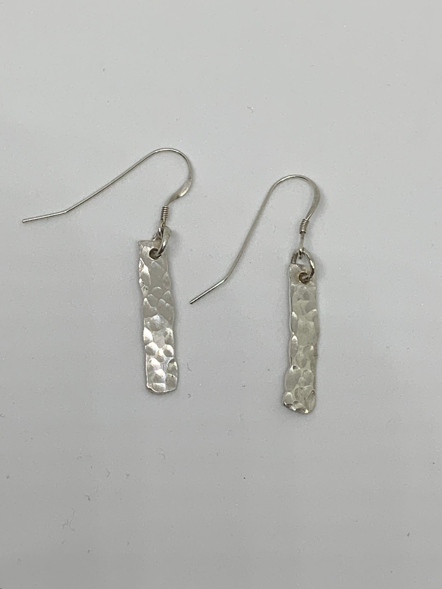 Hand Hammered Silver Earrings