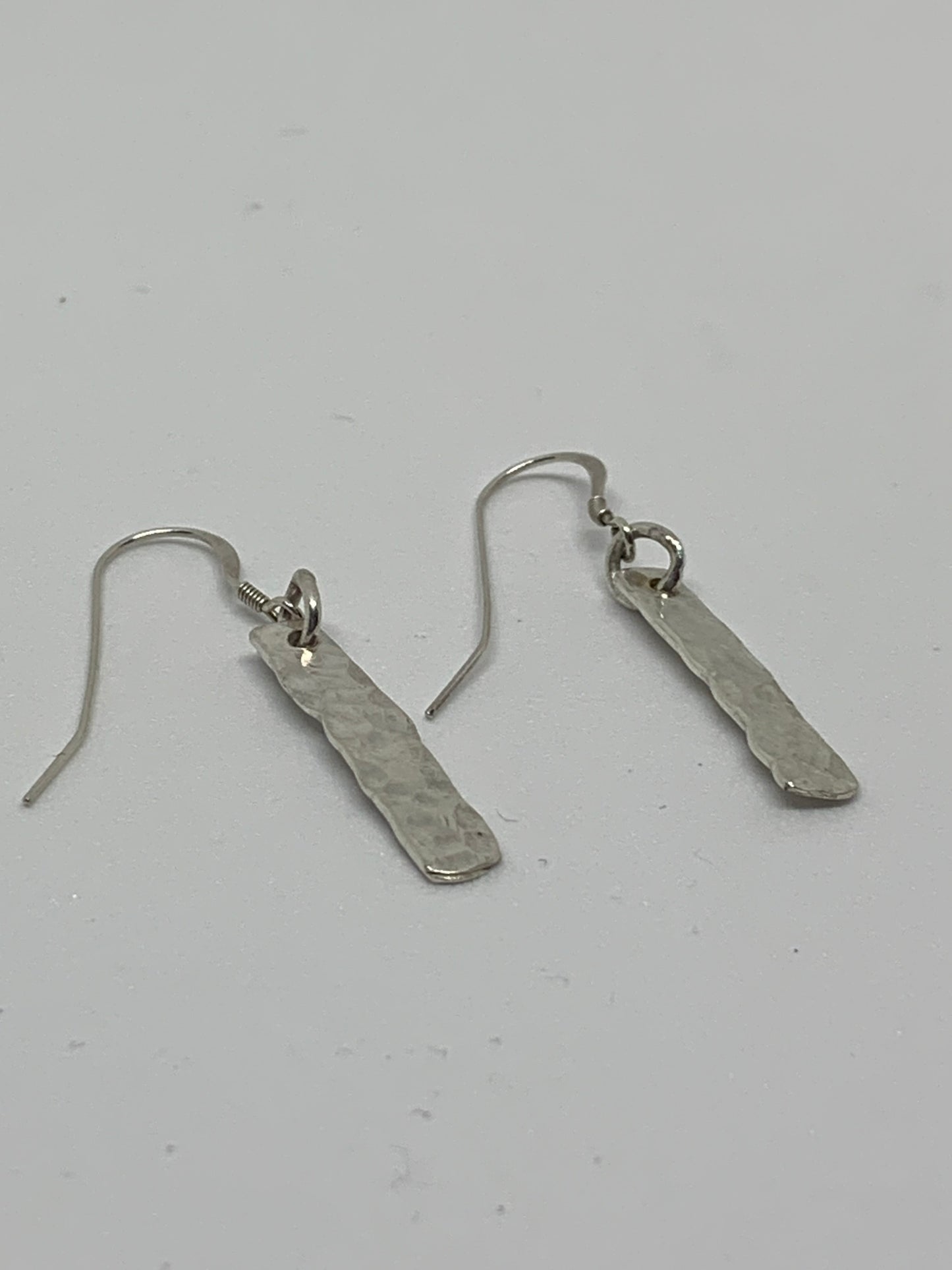 Hand Hammered Silver Earrings