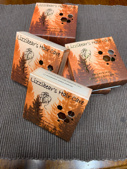 Barra de champú de jabón negro africano