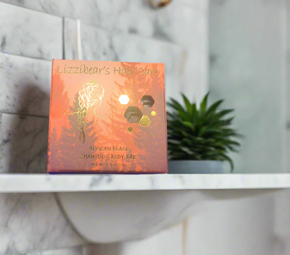 Barra de champú de jabón negro africano